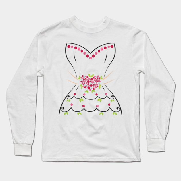 BRIDE / WEDDING Wedding Dress Shirt Wedding Dress Long Sleeve T
